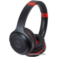 Наушники Audio-Technica ATH-S200BT (черный/красный)