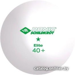 Мяч для настольного тенниса Donic-Schildkrot Elite 40+ (белый, 1 звезда, 6 шт.)
