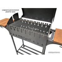 Мангал для дачи Progrill Чикаго вуд на колесах (5 мм)