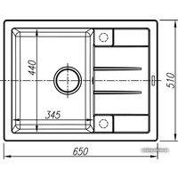 Кухонная мойка Thor Utland 65 Антрацит