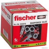 Дюбель универсальный Fischer DuoPower 10 x 50 555010 (50 шт)