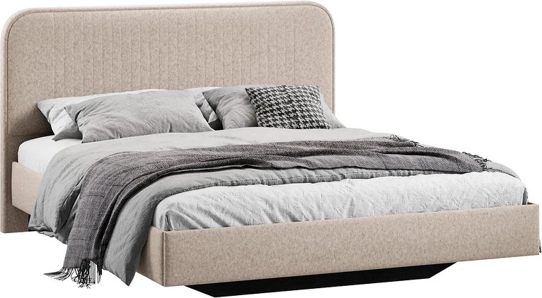 

Кровать Трия Тиффани тип 1 140x200 (микровелюр Jercy Cream)