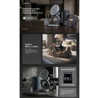 Беспроводное зарядное Magssory Disc Signature Edition 3 в 1 для Samsung WCH053 (серый)