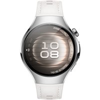 Умные часы Huawei Watch 5 42 мм (серебристый, с белым силиконовым ремешком, международная версия)