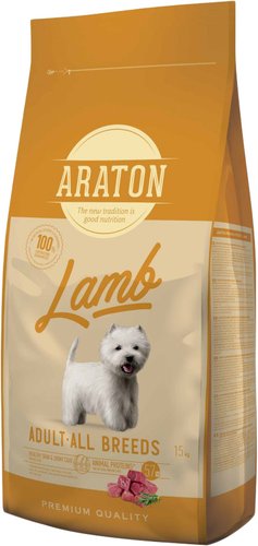 Сухой корм для собак Araton Adult Lamb 15 кг