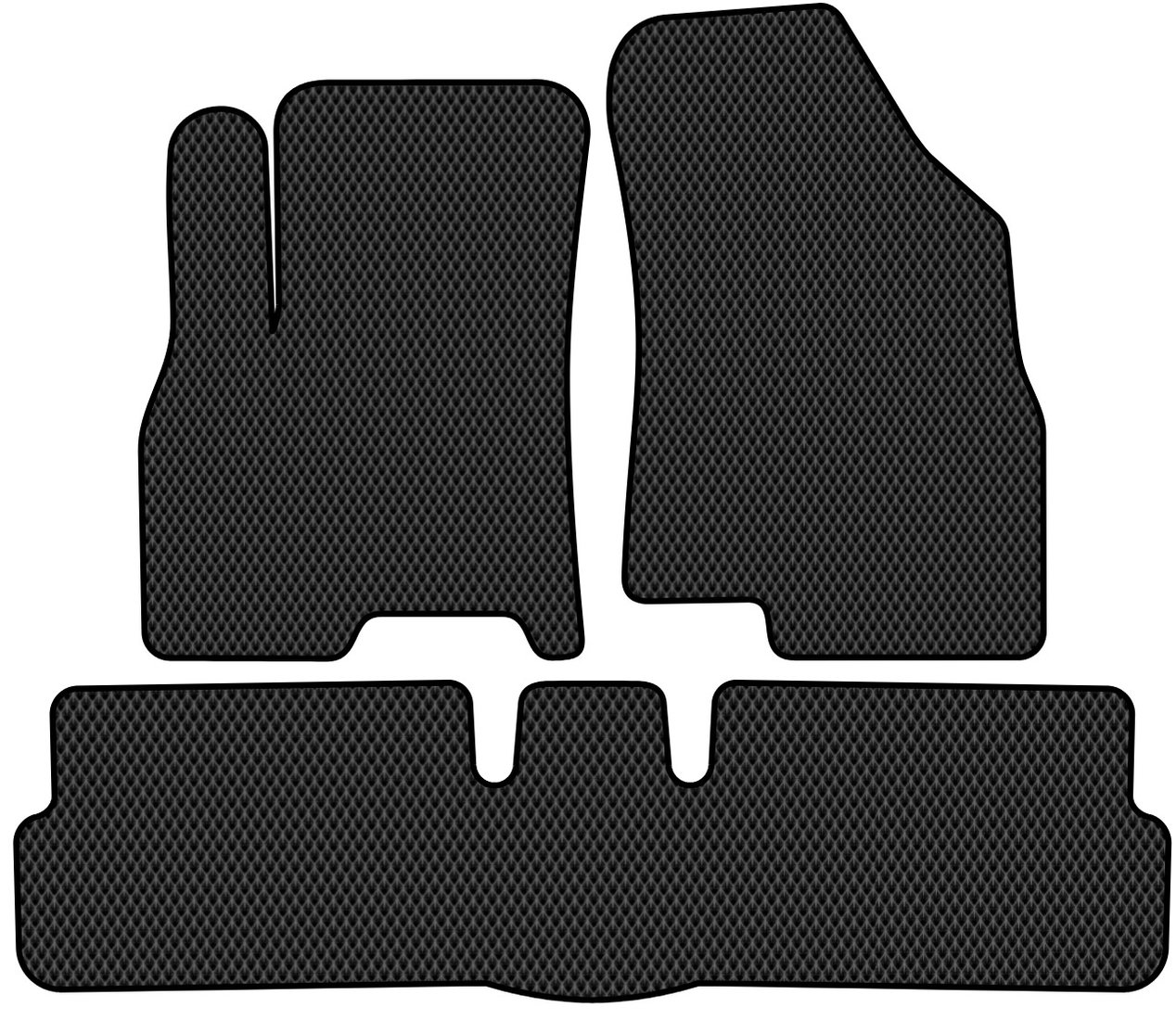 

Комплект ковриков для авто Alicosta Chery Tiggo 7 pro (suv) 2019 - Н.В. задний цельный (черный, ромб)