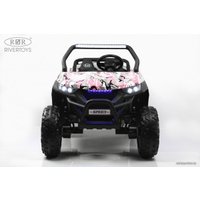 Электромобиль RiverToys T777TT 4WD (розовый камуфляж)