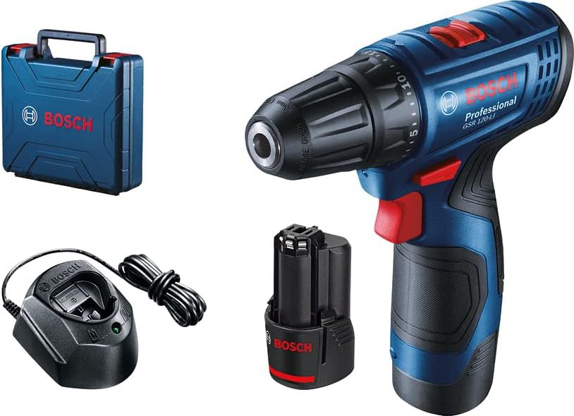

Дрель-шуруповерт Bosch GSR 120-LI Professional 06019G8000 (с 2-мя АКБ, кейс)