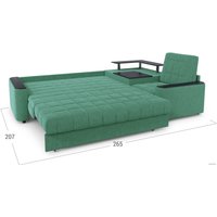 Угловой диван Moon Family 018 003575 (правый, зеленый)