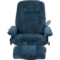 Массажное кресло Calviano 22 (синий плюш)