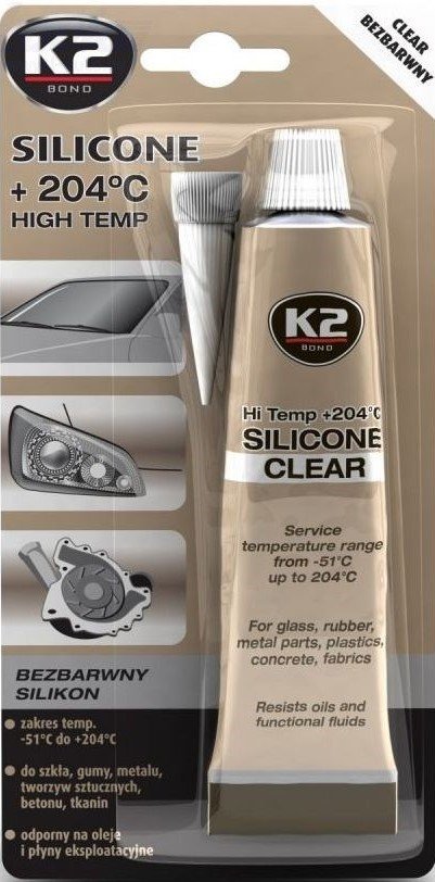 

K2 Герметик силиконовый Clear Silicone B255 85г (прозрачный)