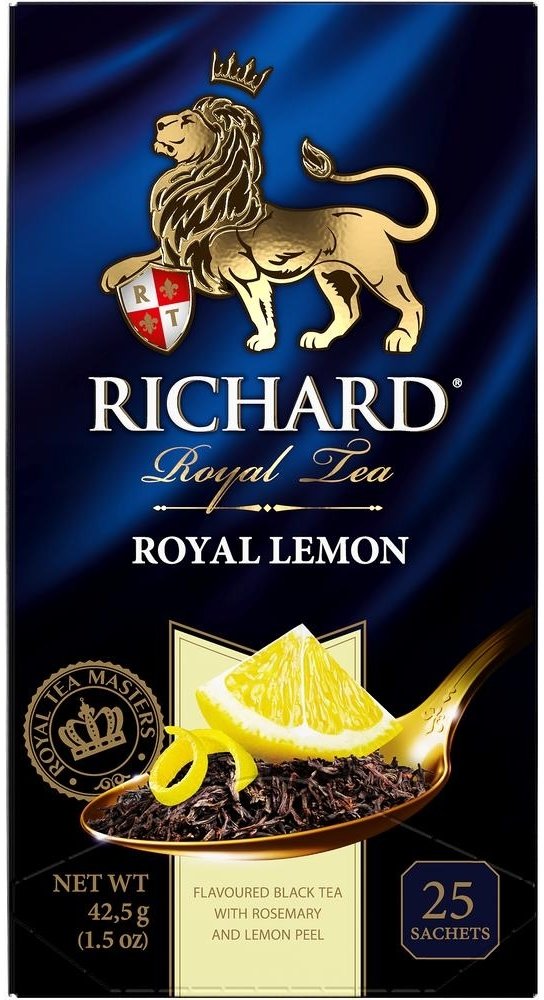 

Черный чай Richard Royal Lemon 25 шт