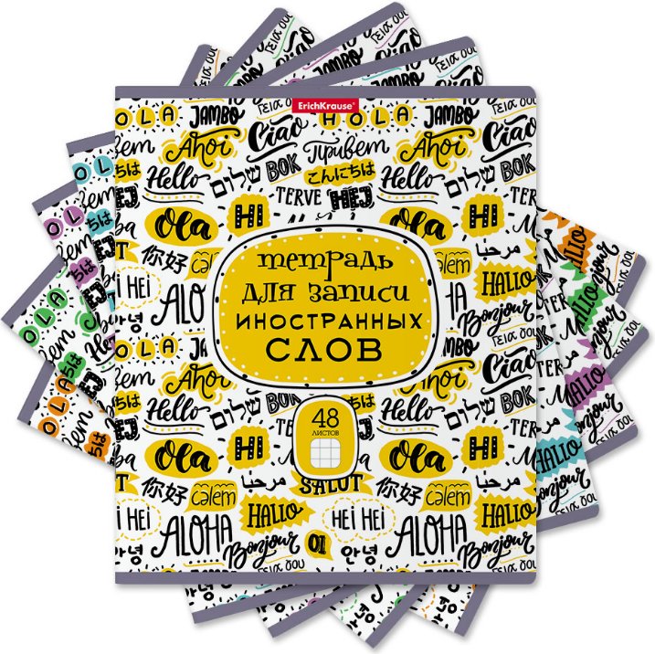 

Тетрадь предметная Erich Krause Words. Для записи иностранных слов 58544 (48 л)