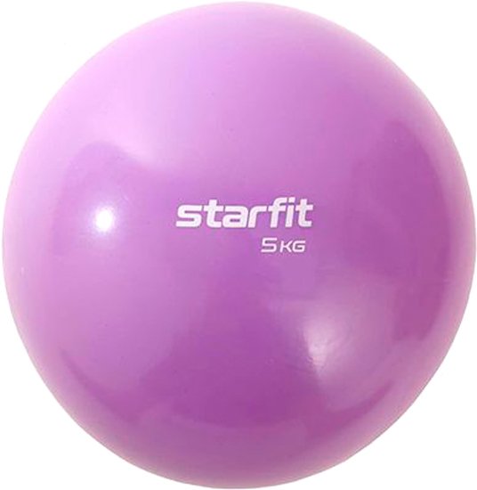 

Гимнастический мяч Starfit GB-703 5 кг (фиолетовый пастель)