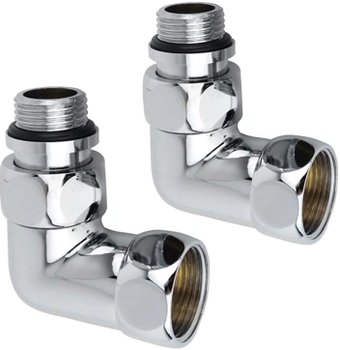 Уголок Ростела Уголок со сгоном гайка-штуцер 3/4" х 1/2" г/ш 762SCH0504 (хром)