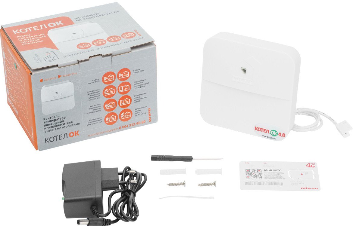 

Терморегулятор ИПРО GSM Wi-Fi Модуль для котлов Котел.ОК 4.0