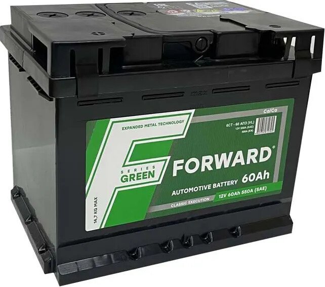 

Автомобильный аккумулятор Forvard Green L+ (60 А·ч)