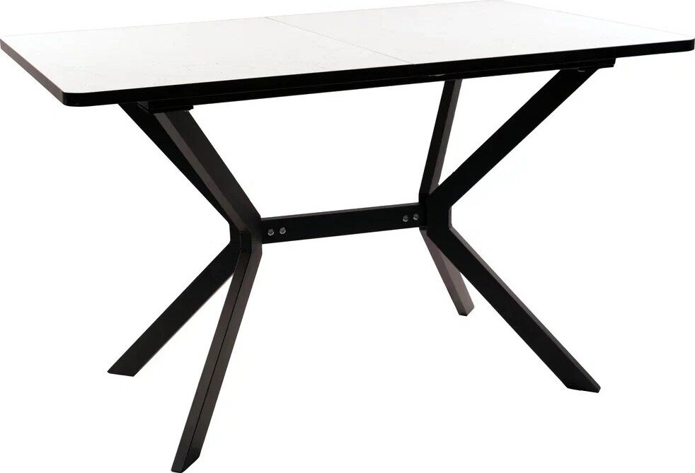 

Кухонный стол ВВР Миллер (Мрамор марквина белый/черный №7, пластик бабочка 120-160/80)