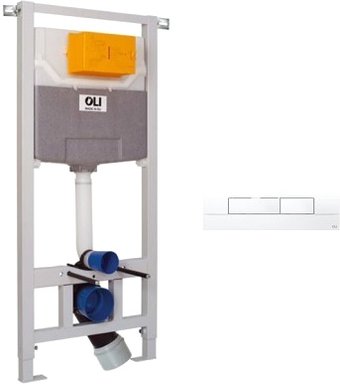Инсталляция для унитаза OLI OLI120 Plus Механика + Narrow (белый)