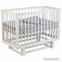 Классическая детская кроватка Polini Kids Simple 340 маятник (белый)