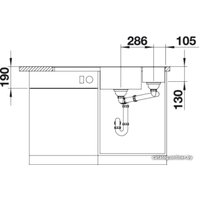 Кухонная мойка Blanco Axia III 6 S-F (разделочная доска из стекла, алюметаллик) 524671
