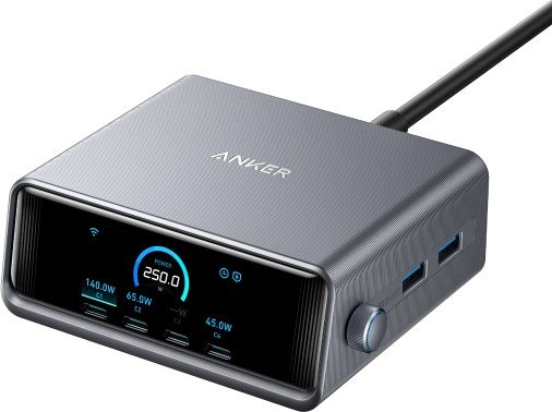 Сетевое зарядное Anker Prime A2345 250W GaN Charging Station (черный)
