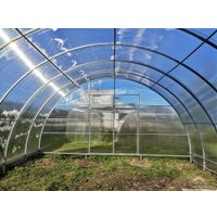 Теплица КомфортПром двухстворчатая 40x20/1 6x6 м (TitanPlast 3.8 мм)