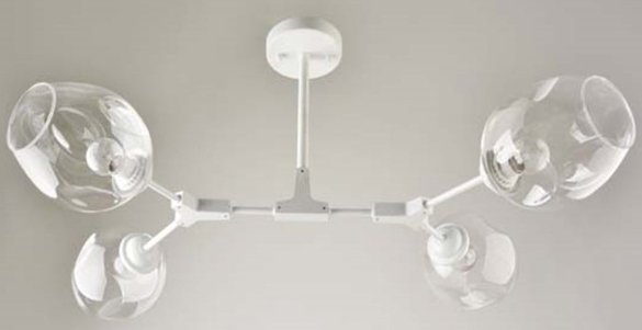 

Люстра средней высоты Mirastyle BL-9144/4 WT