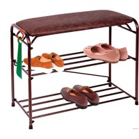 Полка для обуви ЗМИ Альфа 23 с сиденьем ПДОА 23С (медный антик)