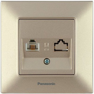 

Розетка компьютерная Panasonic Arkedia Slim WNTC04042BR-BY