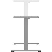 Стол с регулировкой высоты ErgoSmart Wooden Electric Desk Slim 1300х750х27 мм (скошенный край, дуб галифакс/серый) в Витебске