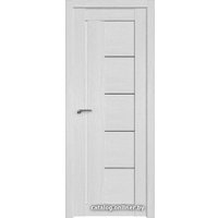 Межкомнатная дверь ProfilDoors 2.10XN L 70x200 (монблан, стекло дождь черный)