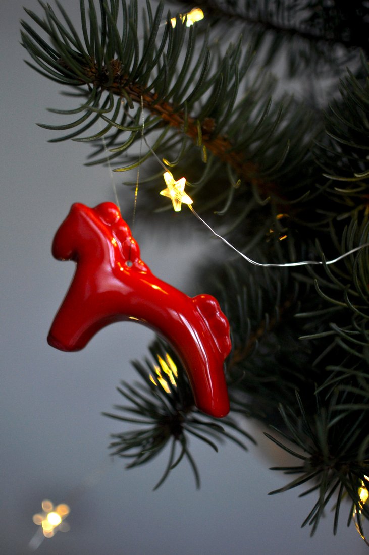 

Елочная игрушка Ceramicmay Лошадка (красный)