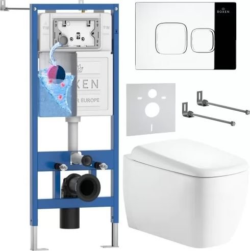 

Унитаз подвесной Roxen StounFix Dual Fresh 968516