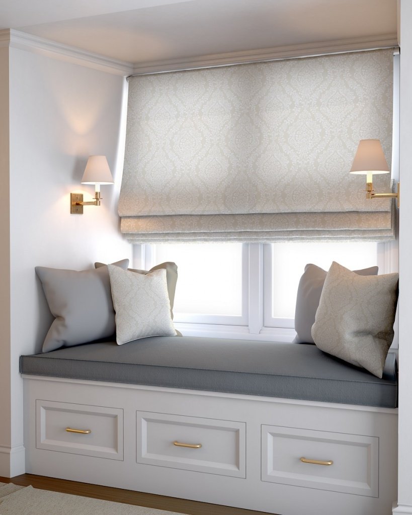 

Римская штора Jalux Барокко 0476/8 100x170 (бежевый)