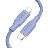 Кабель Anker PowerLine III Flow 643 A8553 USB Type-C - USB Type-C 240W (1.8 м, фиолетовый)
