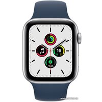 Умные часы Apple Watch SE 40 мм (алюминий серебристый/синий омут спортивный)