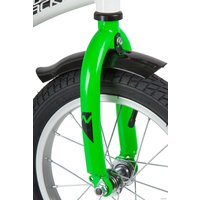 Детский велосипед Novatrack Strike 14 2020 143STRIKE.WTG20 (белый/зеленый)