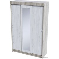 Шкаф-купе Стендмебель Бася ШКК-551 (дуб крафт белый/дуб крафт серый)