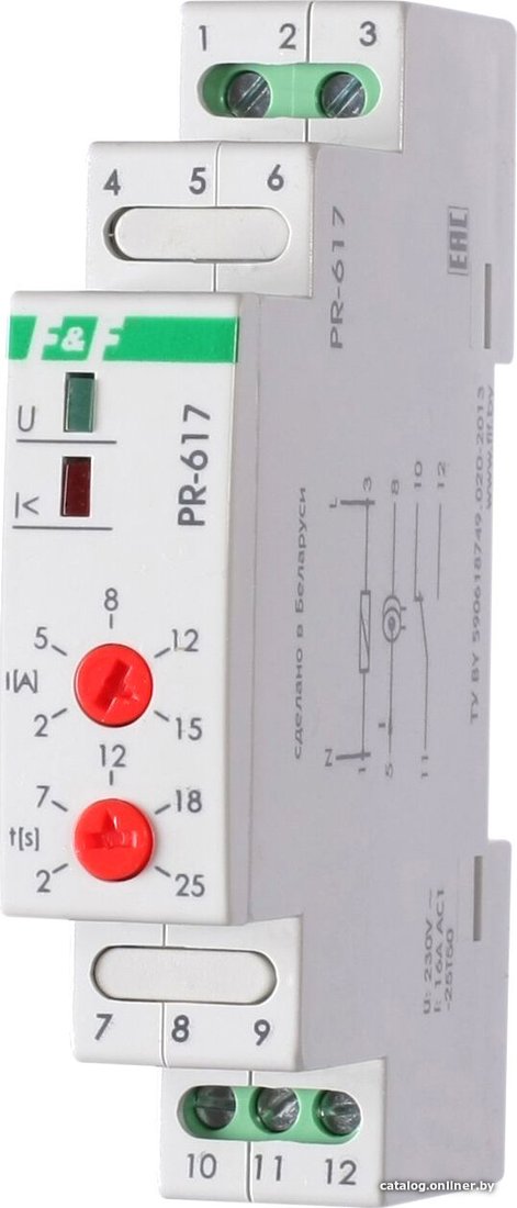 Реле тока Евроавтоматика F&F PR-617 EA05.001.001