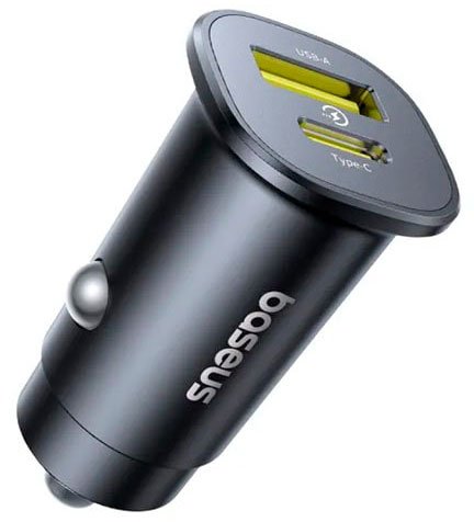 

Автомобильное зарядное Baseus GoTrip Car Charger C+U 30W C00072300123-00 (черный)