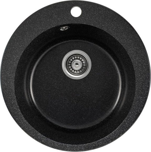 

Кухонная мойка Saniteco Linea (черный с сифоном)