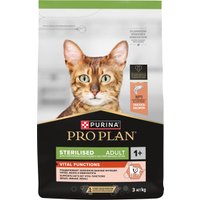 Сухой корм для кошек Pro Plan Sterilised Adult OptiSenses с лососем 3 кг