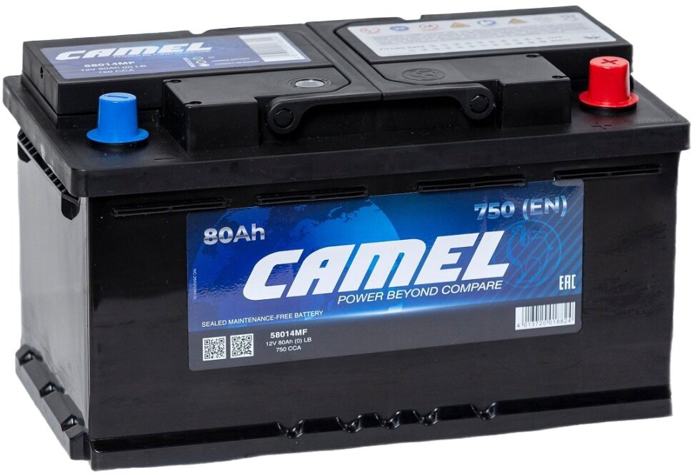 

Автомобильный аккумулятор Camel 58014MF (80 А·ч)