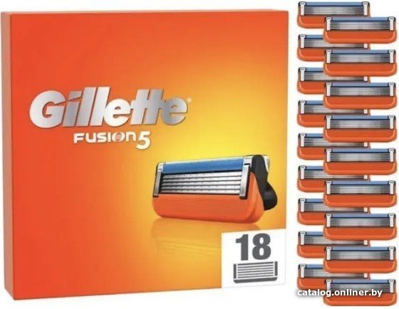 Сменные кассеты для бритья Gillette Fusion5 (18 шт)