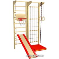 Детский спортивный комплекс Ecodrev Крепыш 03 (бежевый, полная комплектация)