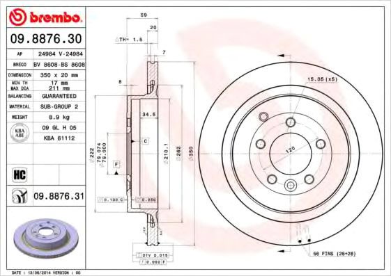 

Brembo 09887631