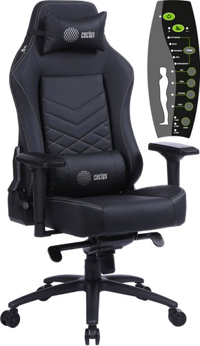 Игровое (геймерское) кресло CACTUS CS-CHR-0112BL-M (черный)