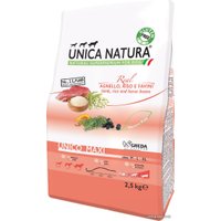 Сухой корм для собак Unica Natura Unico Maxi с ягненком, рисом, конскими бобами 2.5 кг