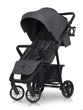 Коляска прогулочная «книга» Euro-Cart Flex Black Edition (iron)